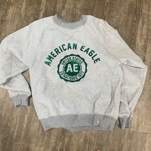 Grey American Eagle crew neck. Size small